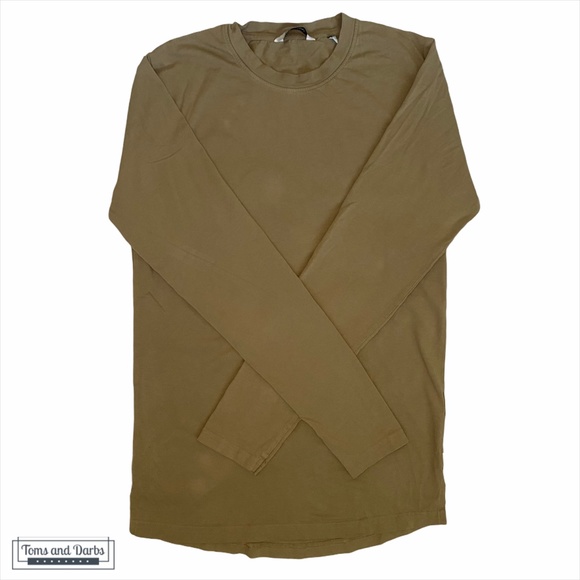 Only & Sons Men's Tan Scooped Long Sleeve - Picture 2 of 9